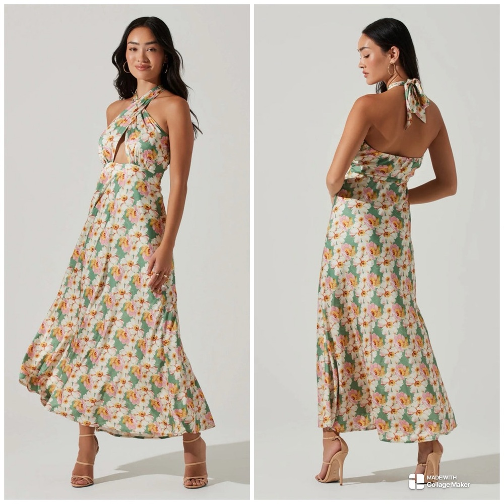 Astr Floral Maxi Dress - Multicolor